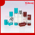 Plastic round shape airless cosmetic bottle
